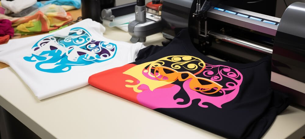 Create customdesigned Tshirts by cutting heat transfer vinyl with the Silhouette